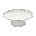 Plat � g�teau en gr�s blanc 21 x 8 cm inku - serax