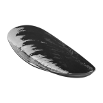 Plat en porcelaine noir 46x21, 5x8cm marcel - serax