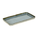 Plat rectangulaire en gr�s bleu fum� 37 x 20 cm - serax