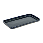 Plat rectangulaire en gr�s bleu marine 37 x 20 cm - serax