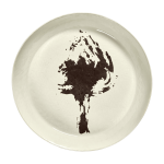 Plat de service blanc avec artichaut noir - serax