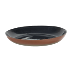 Plat de service bleu fonc� et rouille 35, 5cm - serax