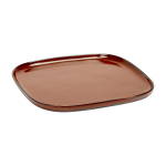 Plat de service carr� en gr�s rouille 25 cm - serax