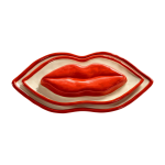 Plats de service forme l�vre en gr�s lips - serax