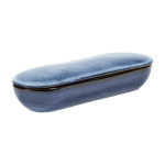 Plat de service en gr�s couvert bleu 25 x 9 cm pure - serax