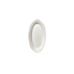 Plat de service ovale en porcelaine blanche 18, 5x10x2, 2cm s silhouette - serax