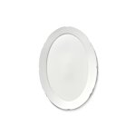 Plat de service ovale en porcelaine blanche 30x21x1, 5cm l silhouette - serax