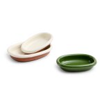 Plat de service ovale en terre cuite blanc 27, 5 cm barro - hay