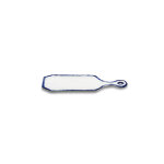 Plat de service rectangulaire en gr�s blanc et bleu 37x15x0, 7cm line - up - serax