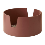 Plateau en bouleau et rotin orange 24 cm salon - normann copenhagen