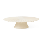 Plateau � g�teaux en gr�s blanc cass� 31x8cm fountain - ferm living