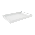 Plateau de service en acier blanc 45x30x4cm dava - metallbude