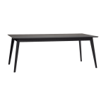 Plateau de table rectangulaire mod�le d'exposition 200x100 cm en bois noir vente solidaire - h�bsch