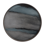 Plateau en verre organique graphite l linear flow - ethnicraft accessories