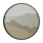 Plateau en verre rond sand wabi sabi s - ethnicraft accessories