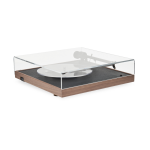 Platine vinyle 33 / 45tours pr�amplifi�e finition cuir et noyer 35x10, 8cm square cc - la boite concept ...