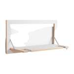 Portant mural pour guitare en bouleau teint� blanc 80x40cm fl�pps - ambivalenz