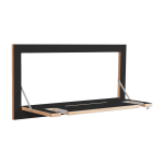 Portant mural pour guitare en bouleau teint� noir 80x40cm fl�pps - ambivalenz
