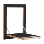 Portant mural pour v�lo en bouleau teint� noir 50x40cm fl�pps - ambivalenz