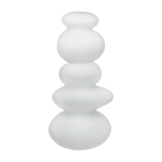 Porte - bougeoir blanc cairn - nude glass