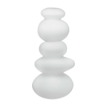 Porte - bougeoir blanc cairn - nude glass