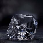 Porte - bougie � r�chaud memento mori - nude glass