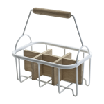 Porte - bouteille en fer blanc et en ch�ne naturel - serax