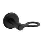 Porte bouteille de savon simple en m�tal massif noir 14 cm - buster + punch