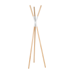 Porte - manteaux en bois de sapin d�tails blanc 176cm pinnacle - zuiver