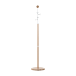 Porte - manteaux en ch�ne blanchi huil� et acier blanc coat stand - gazzda