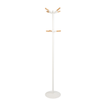 Porte - manteaux en m�tal blanc et d�tails bois 175, 5cm tip - zuiver