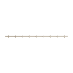 Porte - manteaux mural en aluminium beige 123x5, 2x4, 7cm relief - string furniture