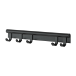 Porte - manteau noir coil 60 cm - muuto