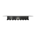 Porte - manteau rectangulaire en acier noir 60x18 cm livre - house doctor