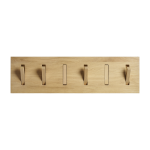 Porte - manteaux rectangulaire en ch�ne 6 crochets 78x4x23cm utilitile - ethnicraft accessories