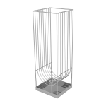 Porte - parapluies en acier inoxydable argent� 56 cm curva - aytm