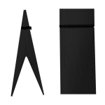 Porte photo pince noir clip - moebe
