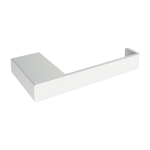 Porte - rouleau papier toilette en acier blanc 8x15cm tuali - metallbude