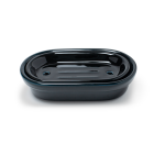 Porte - savon en porcelaine noire brillant - merigous