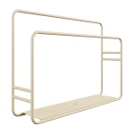 Porte - serviette de cuisine en acier beige cashew 32x7, 5x23cm nia - metallbude