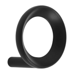 Portemanteaux noir 4, 4 cm loop hook noir - normann copenhagen