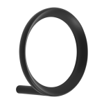 Portemanteau noir 9, 4 cm loop hook noir - normann copenhagen