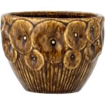Pot de fleurs rokaya en gr�s brun - bloomingville