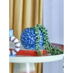 Pot de fleurs susannah gr�s bleu - bloomingville