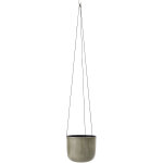 Pot de fleur � suspendre en m�tal vert gris - bloomingville