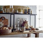 Pot � lait et sucrier allium en gr�s bleu - bloomingville