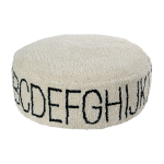 Pouf beige alphabet - lorena canals