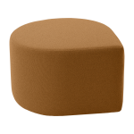 Pouf en boucl� ambre 70x60 cm stilla - aytm