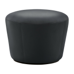 Pouf en cuir noir na�ve - emko