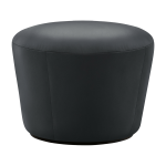 Pouf en cuir noir na�ve - emko